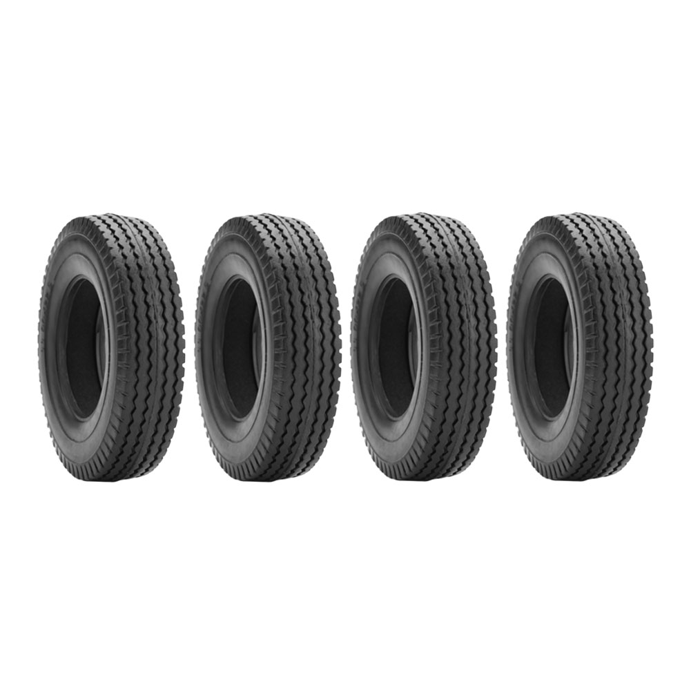 CHAXIN 4pcs RC Car Tires for Tamiya 1/14 Remote Controlled Tractor Trailer/Truck Wheels
